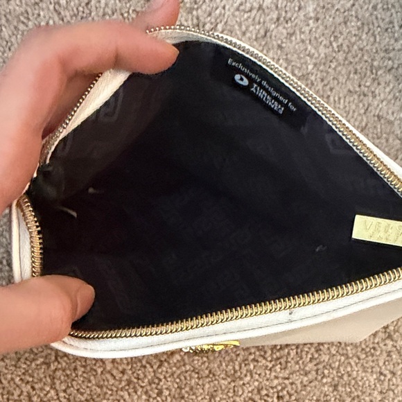 Versace Elegant White Pouch with Gold Accent - Picture 2 of 3